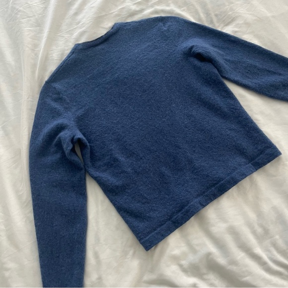 Neiman Marcus 100% Superfine Cashmere Cree Neck Pull Over Sweater - Picture 5 of 7